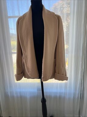 Women's vintage dust pink Open-Front Blazer Jacket